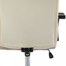 Vinsetto Office Chair High Back, 360-¦ Swivel, PU Leather-Beige