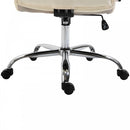 Vinsetto Office Chair High Back, 360-¦ Swivel, PU Leather-Beige