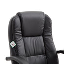 Vinsetto Office Chair High Back Executive Ergonomic Design Adjustable Seat Height 360 Degree Swivel PU Leather-Black
