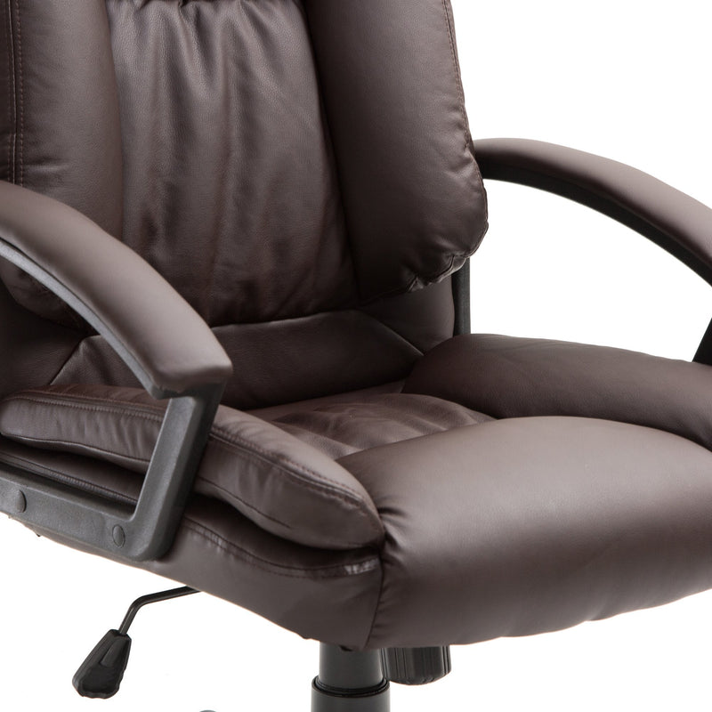 PU Leather Executive Office Chair-Brown |