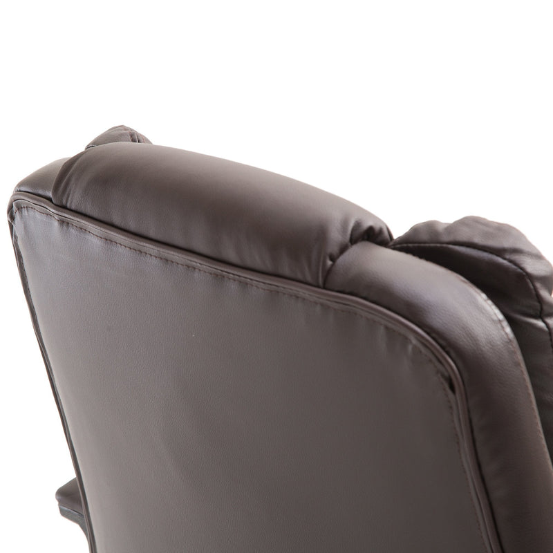 PU Leather Executive Office Chair-Brown |