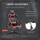 PU Leather Gaming Executive Office Chair Racing Swivel Recliner Ergonomic High Back Seat W/ Footrest-Red