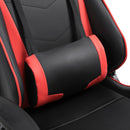 PU Leather Gaming Executive Office Chair Racing Swivel Recliner Ergonomic High Back Seat W/ Footrest-Red