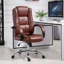 Vinsetto Office Chair High Back, 360-¦ Swivel, PU Leather-Brown