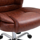 Vinsetto Office Chair High Back, 360-¦ Swivel, PU Leather-Brown