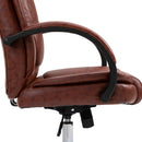 Vinsetto Office Chair High Back, 360-¦ Swivel, PU Leather-Brown