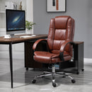 Vinsetto Office Chair High Back, 360-¦ Swivel, PU Leather-Brown