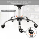 Vinsetto Velour Office Chair Diamante Tufted Padded Ergonomic 360 Swivel - Grey