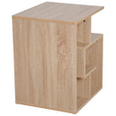 HOMCOM Contemporary Style Table -  Oak Colour