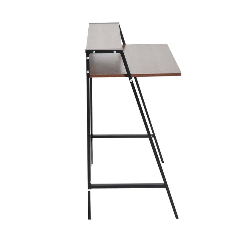 Computer Table, 84Lx45Wx85H cm-Walnut Colour