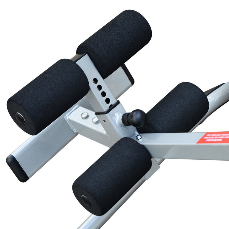 Foldable Gravity Inversion Table Back Therapy Fitness Exercise Bench-Silver