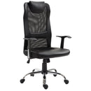 Vinsetto High Back Mesh Office Chair, PU Leather-Black