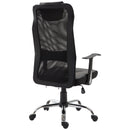 Vinsetto High Back Mesh Office Chair, PU Leather-Black