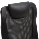 Vinsetto High Back Mesh Office Chair, PU Leather-Black