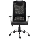 Vinsetto High Back Mesh Office Chair, PU Leather-Black