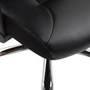 Vinsetto High Back Mesh Office Chair, PU Leather-Black
