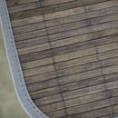 Bamboo Laundry Basket With Flip Lid And String Handles, Collapsible Hamper Removable Lining Board Base Foldable Water-Resistant Dirty Clothes Storage, Grey Handles Lining