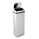 HOMCOM 50L Motion Sensor ABS Rubbish Bin Silver/Black
