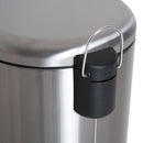 HOMCOM 30L Pedal Bin, 29.2 cm-Black/Silver