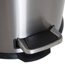 HOMCOM 30L Pedal Bin, 29.2 cm-Black/Silver