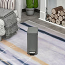 HOMCOM 5L Steel Step Trash Can With Quiet-Closed Lid, Silent And Gentle Open, Oversized Pedal, Back Pull Ring, For Living Room, Kitchen, Dorm, Office Bin Open