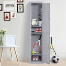 Vinsetto Storage Cabinet, 180H cm-Grey