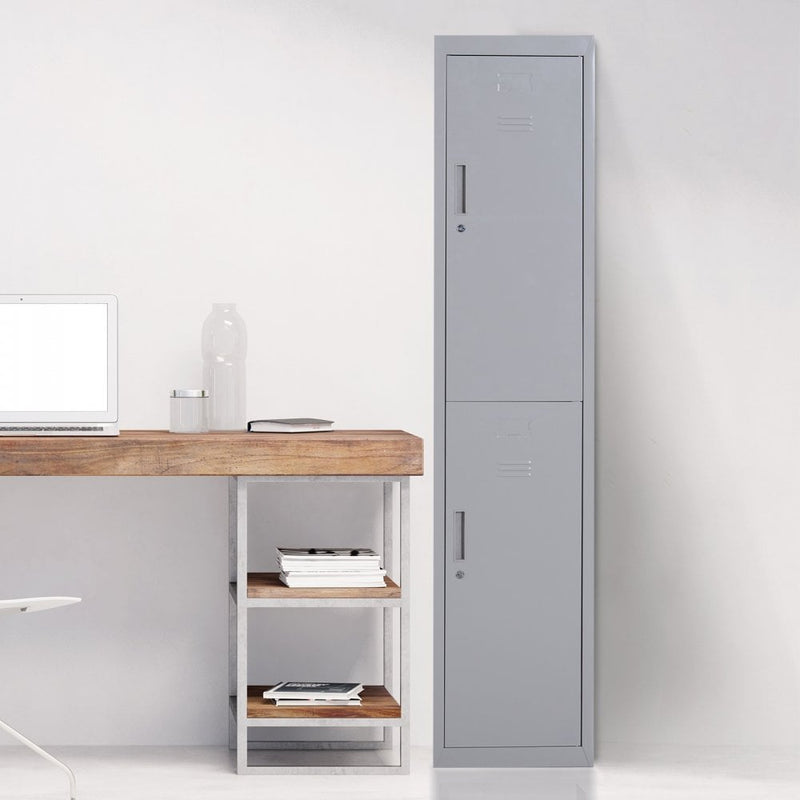 Vinsetto Storage Cabinet, 180H cm-Grey