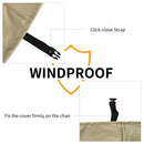 Outsunny Waterproof Garden Wicker Chairs Cover Patio Rattan Seat Protector 600D Oxford Cloth L70*W90*H115cm