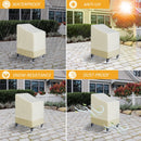 Outsunny Waterproof Garden Wicker Chairs Cover Patio Rattan Seat Protector 600D Oxford Cloth L70*W90*H115cm