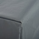 Outsunny 200x73cm Outdoor & Garden Furniture Rectangular Cover Suitable for sunbed Water UV Resistant Protection Oxford Fabric Rattan Lounge Clean Cover Grey Protective