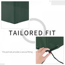 Outsunny  Garden Furniture Rectangular Water UV Resistant  Cover - Green