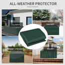 Outsunny  Garden Furniture Rectangular Water UV Resistant  Cover - Green