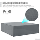 Outsunny Outdoor & Garden Furniture Rectangular Cover Water UV Resistant Protection Oxford Fabric - Grey