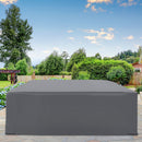 Outsunny Outdoor & Garden Furniture Rectangular Cover Water UV Resistant Protection Oxford Fabric - Grey