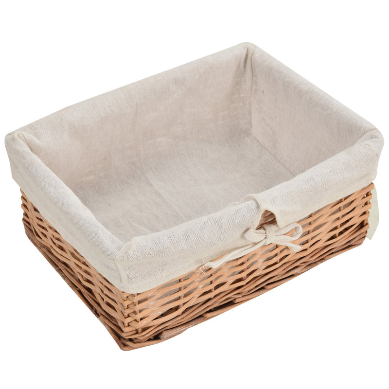 Wicker 4-Tier Storage Basket Shelf Brown