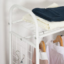 Clothes Rack Stand W/ 2 Drawers and Wheels