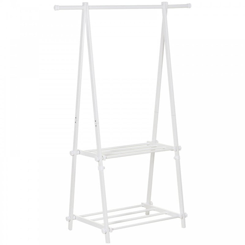 White metal free standing shelves deals
