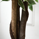 Outsunny Artificial Ficus Silk Tree With Nursery Pot, Decorative Fake Plant, For Indoor Outdoor Decor, 160cm In Pot
