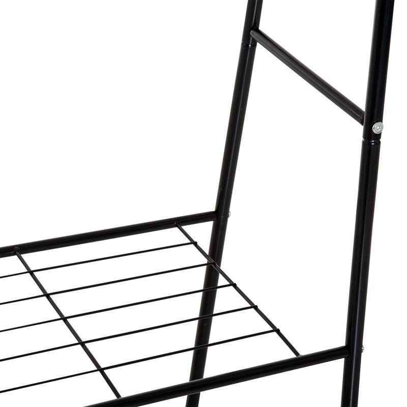 Clothes Rack, 2-Tier, A Shaped, Steel-Black