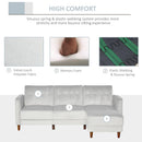 Upholstered Sofa bed Reversible Sectional Sofa Set Velvet-Touch Sleeper Futon with Footstool, Light Grey Modern