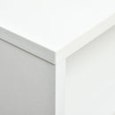 Coffee Table Rectangular End Table Side Table with 2 Drawers and 2 Shelves for Living Room, Bedroom, Office, White and Brown Linving Room w/ Shelves, Brown