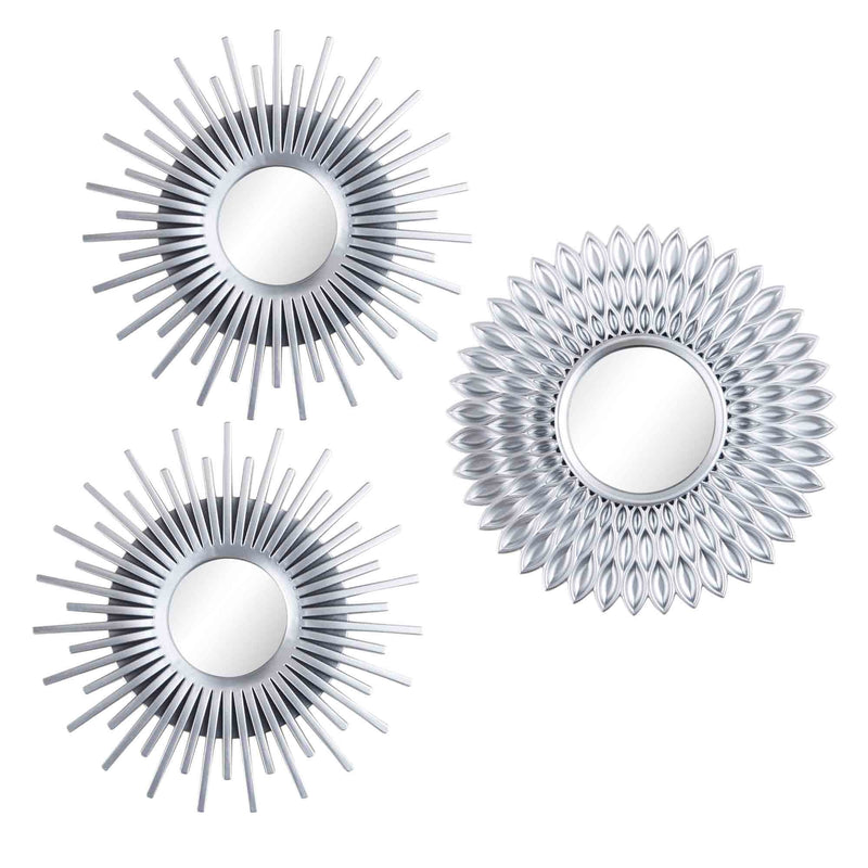 Lewis's Set of 3 Starburst Vanity Mirrors - Silver