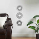 Lewis's Set of 3 Starburst Vanity Mirrors - Silver
