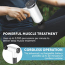 Carmen Massage Cordless Deep Tissue Massager with Carry Case Silver