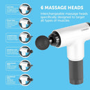 Carmen Massage Cordless Deep Tissue Massager with Carry Case Silver