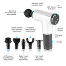 Carmen Massage Cordless Deep Tissue Massager with Carry Case Silver