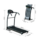 Folding Electric Motorized Treadmill Fitness Machine W/LCD Display-Black