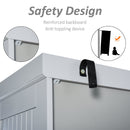 Freestanding Kitchen Storage Cabinet w/ 2 Drawers 2 Cupboards Adjustable Shelves Anti-Tilt Safety Elegant Traditional Design, 183H x 76.2W x 40.2Dcm, Grey