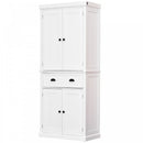 Storage Cabinet Cupboard Drawer Kitchen Pantry Home Organizer Furniture - White