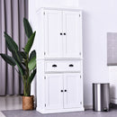 MDF Colonial Freestanding Kitchen Pantry Cabinet White